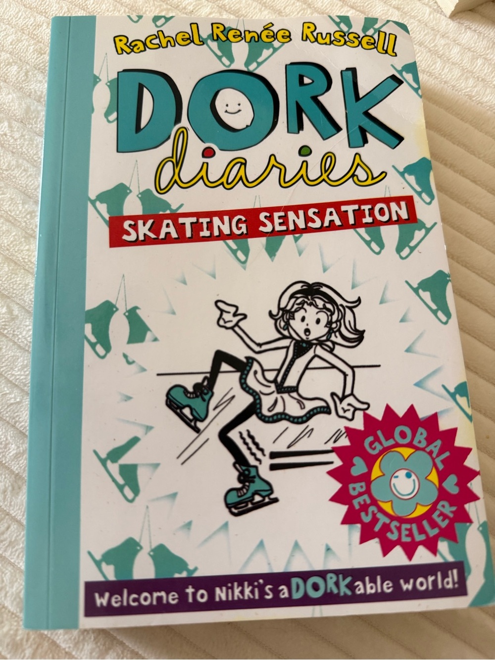 Dork Diaries: Skating Sensation by Rachel Renée Russell - Teal & White
